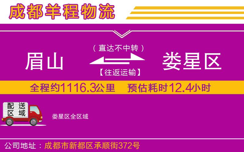 眉山到婁星區(qū)物流公司