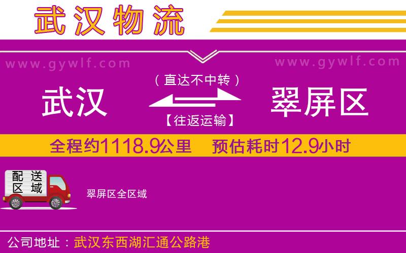 武漢到翠屏區(qū)物流公司