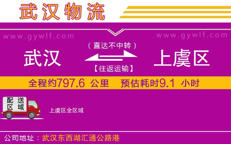武漢到上虞區(qū)物流公司