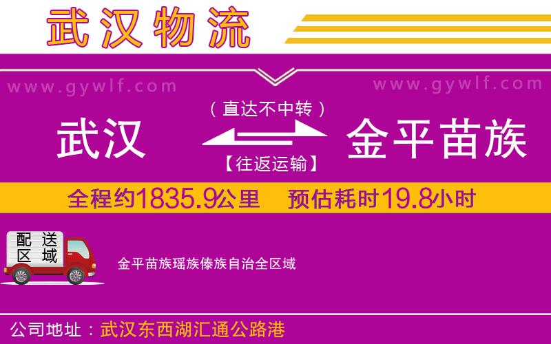 武漢到金平苗族瑤族傣族自治物流公司 武漢到金平苗族瑤族傣族自治物流公司