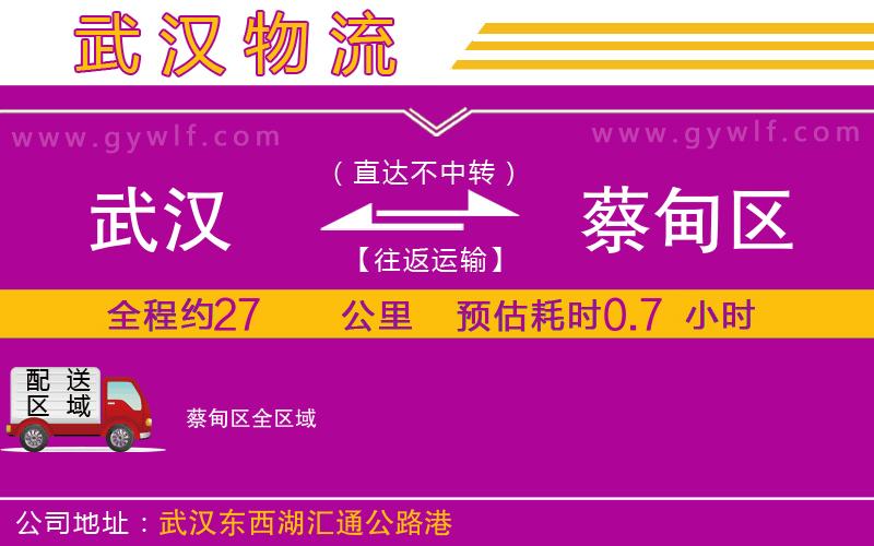 武漢到蔡甸區(qū)物流公司