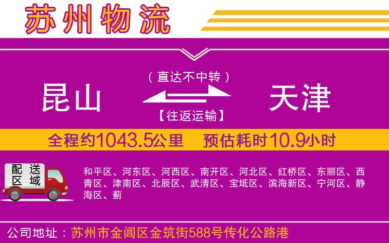 昆山到天津物流公司 昆山到天津物流公司