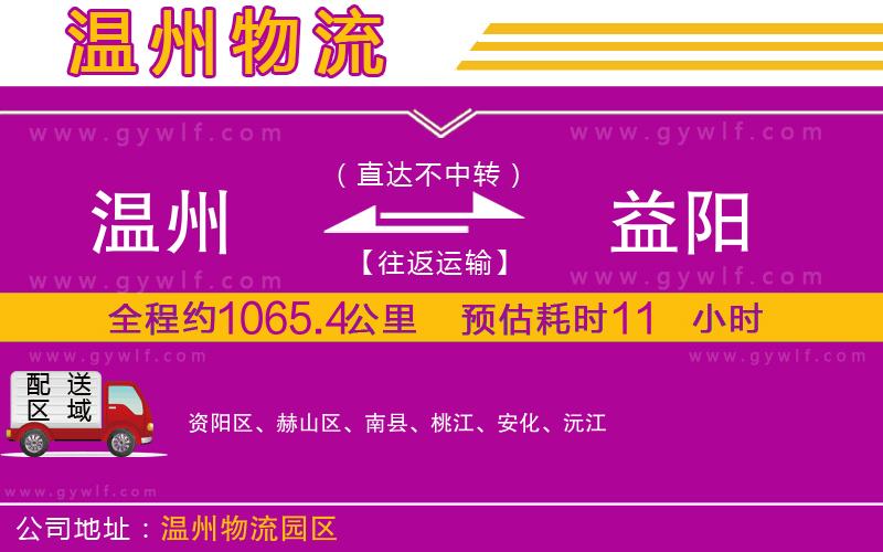 溫州到益陽(yáng)物流公司