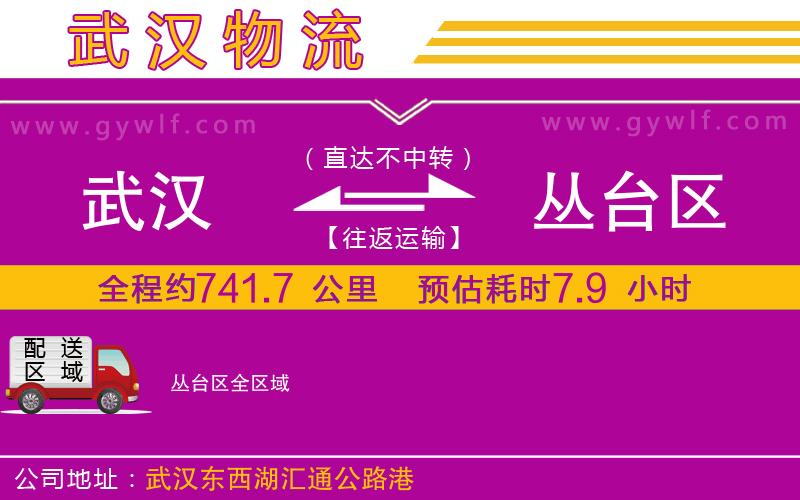 武漢到叢臺區(qū)物流公司