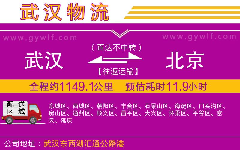 武漢到北京貨運(yùn)公司 武漢到北京貨運(yùn)公司