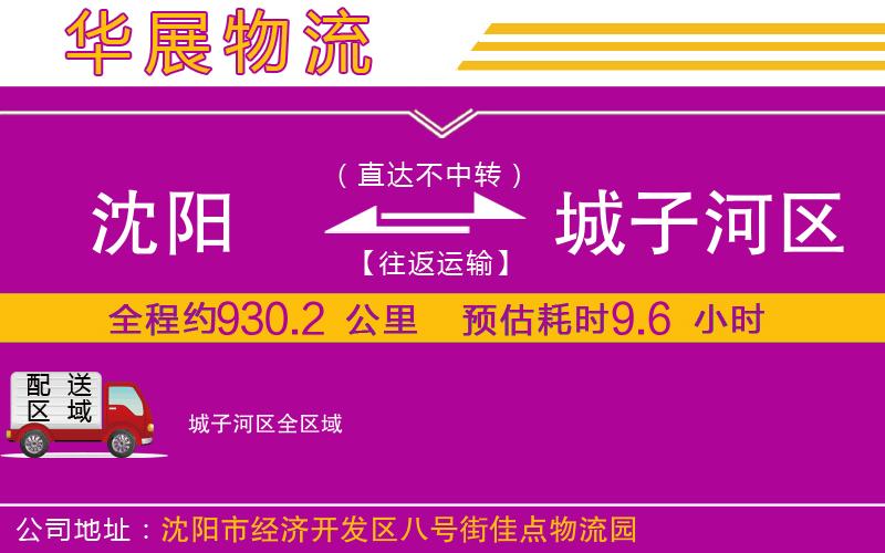 沈陽到城子河區(qū)物流公司
