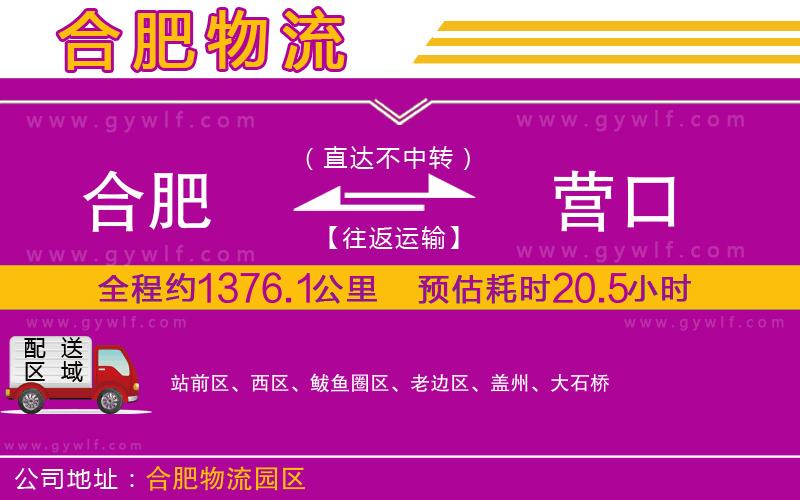 合肥到營(yíng)口物流公司
