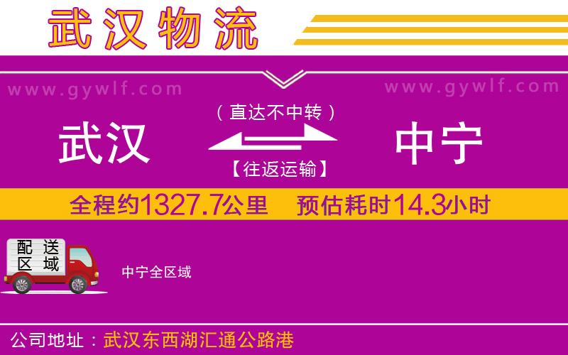 武漢到中寧物流公司