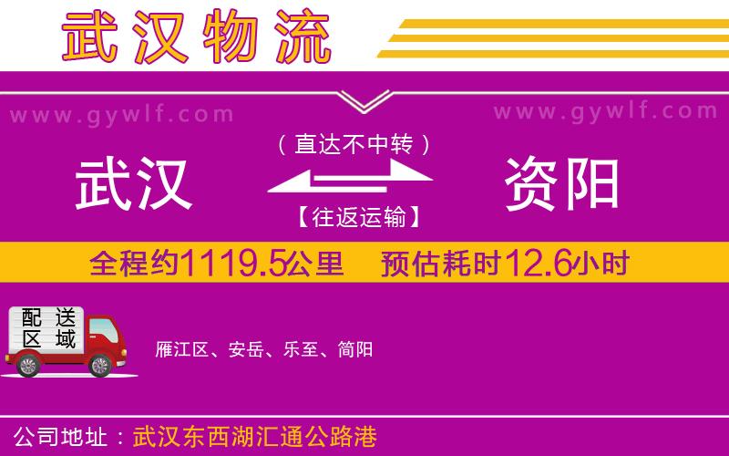 武漢到資陽(yáng)物流公司