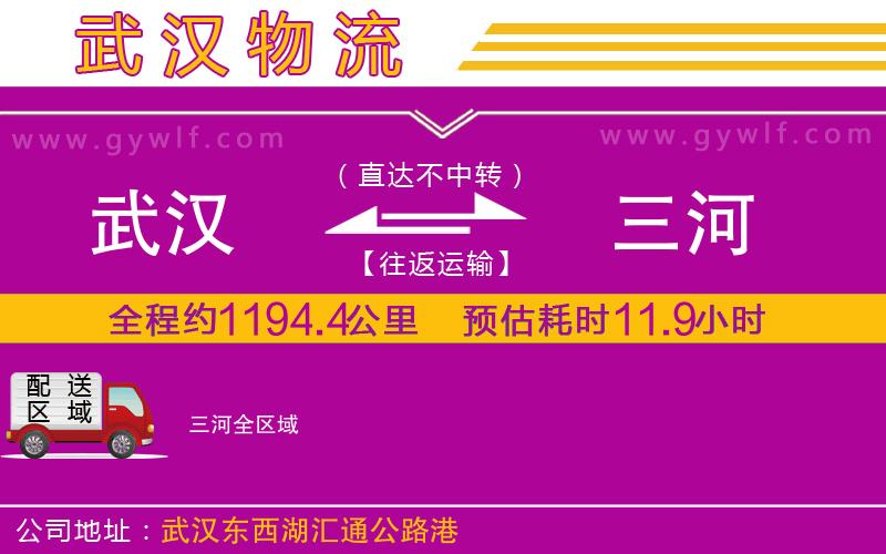 武漢到三河物流公司