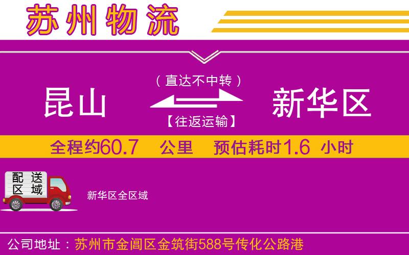 昆山到新華區(qū)物流公司