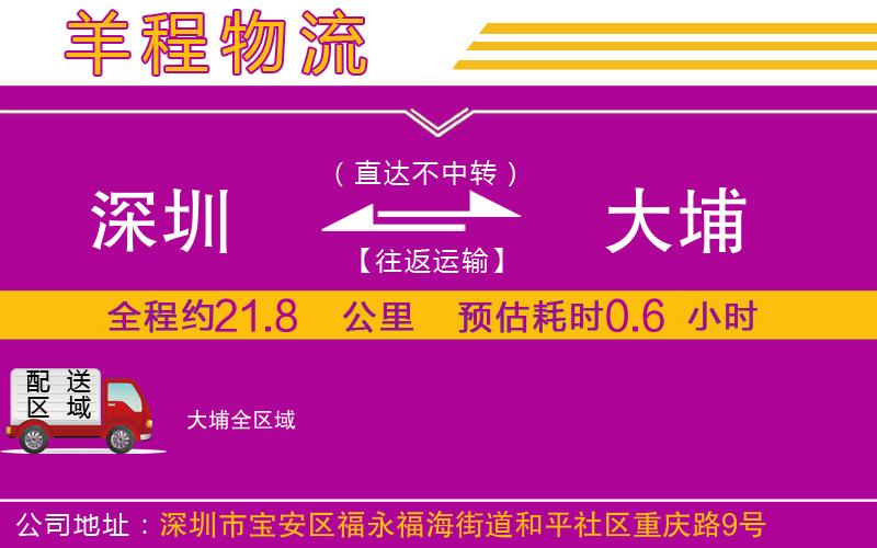深圳到大埔物流公司