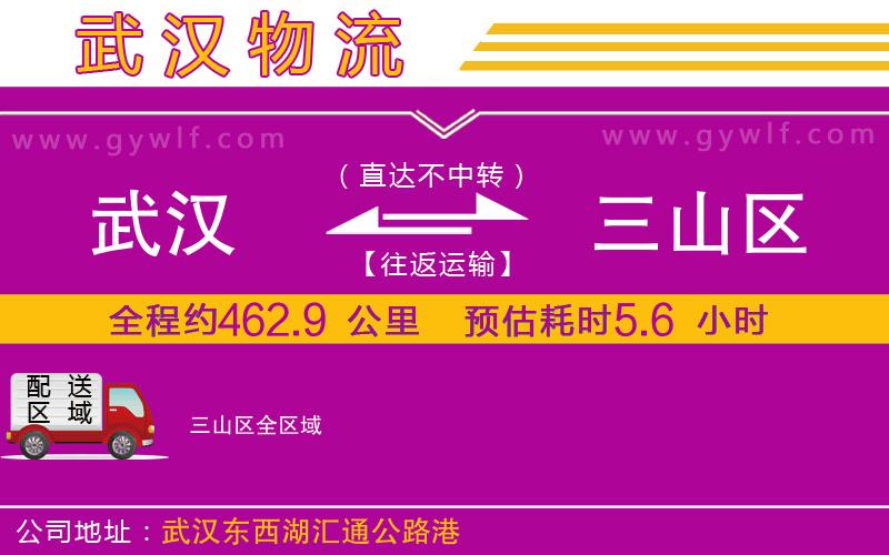 武漢到三山區(qū)物流公司 武漢到三山區(qū)物流公司