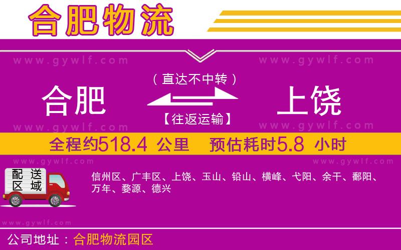 合肥到上饒物流公司
