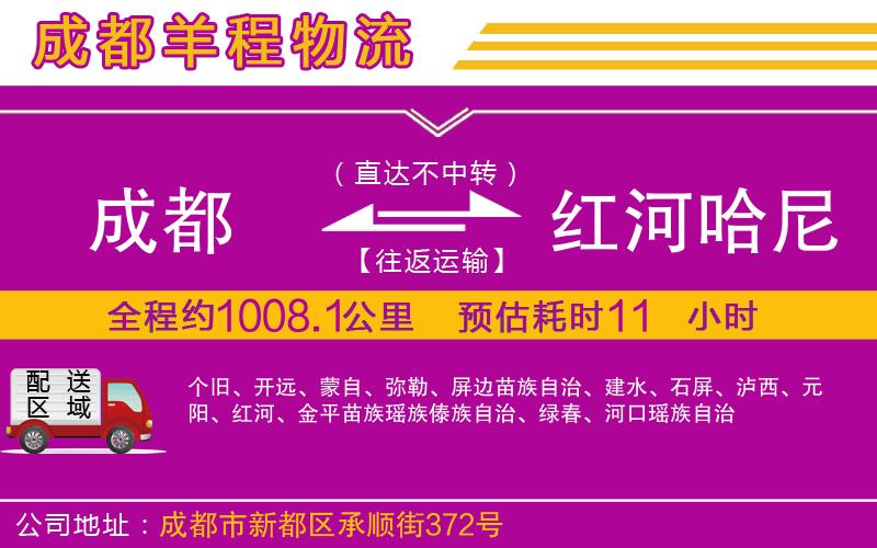 成都發(fā)紅河哈尼族彝族自治州物流公司 成都發(fā)紅河哈尼族彝族自治州物流公司