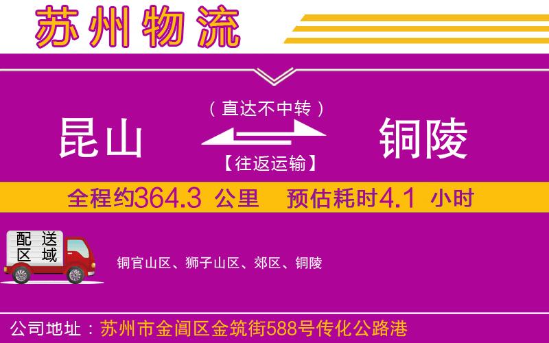 昆山到銅陵物流公司