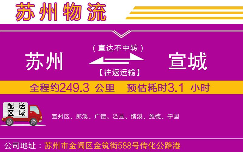 蘇州到宣城物流公司