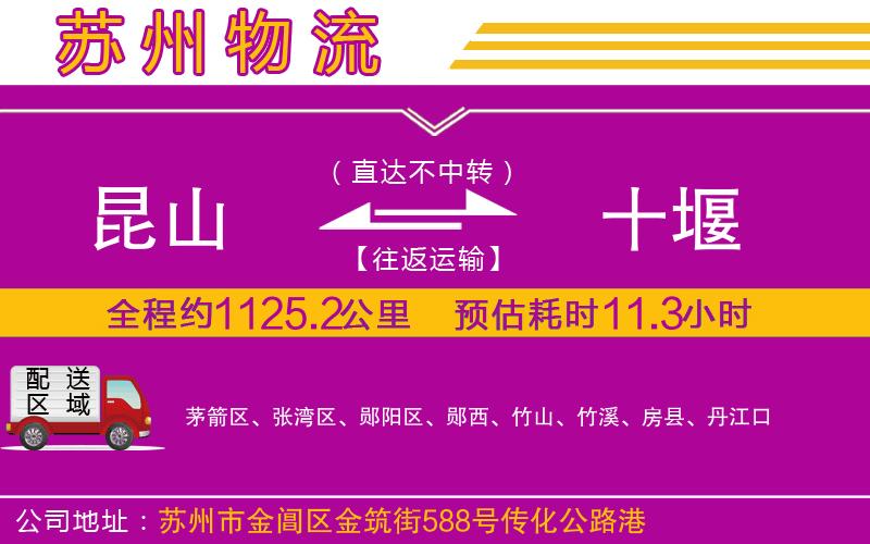 昆山到十堰物流公司 昆山到十堰物流公司