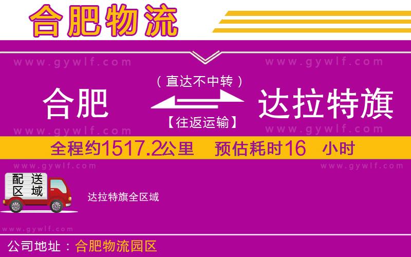 合肥到達(dá)拉特旗物流公司