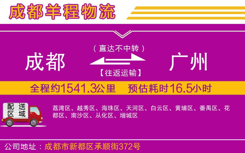成都至廣州貨運 成都至廣州貨運