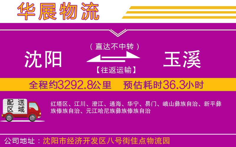沈陽到玉溪物流公司 沈陽到玉溪物流公司