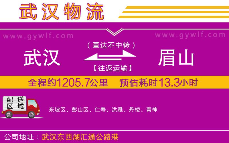 武漢到眉山物流公司