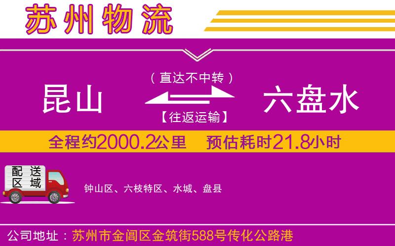 昆山到六盤水物流公司