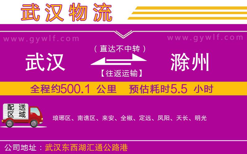 武漢到滁州物流公司