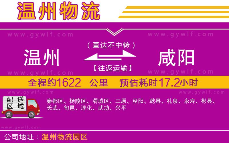 溫州到咸陽物流公司