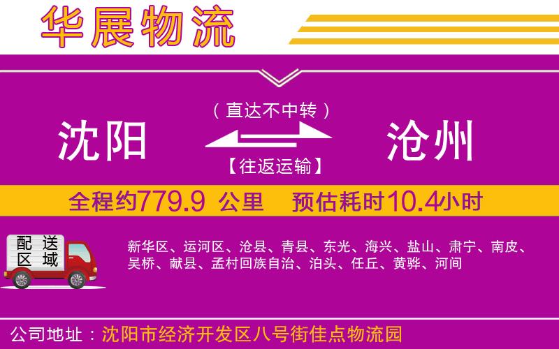 沈陽(yáng)到滄州物流公司 沈陽(yáng)到滄州物流公司