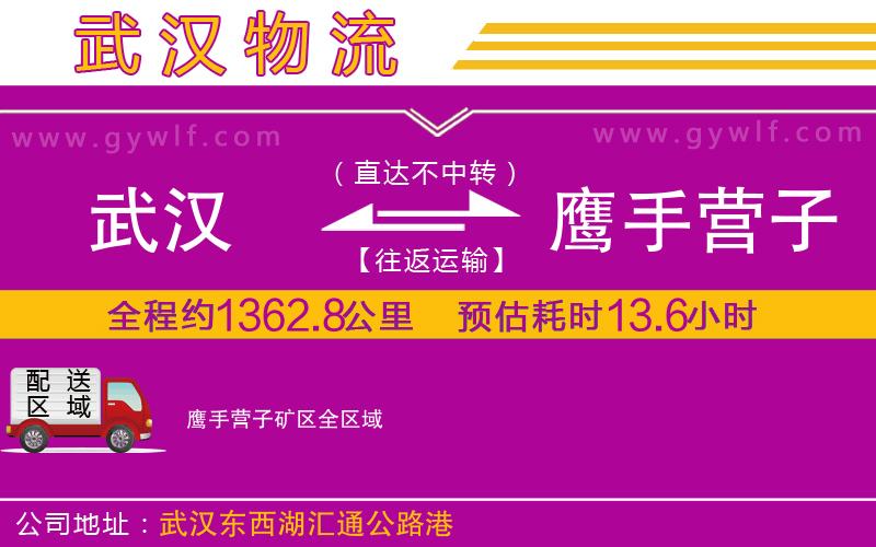 武漢到鷹手營子礦區(qū)物流公司
