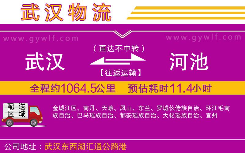武漢到河池物流公司
