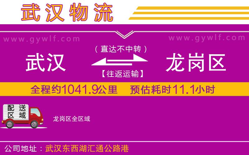 武漢到龍崗區(qū)貨運公司