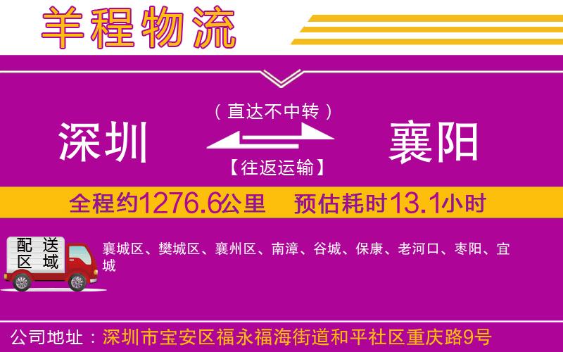 深圳到襄陽(yáng)物流公司