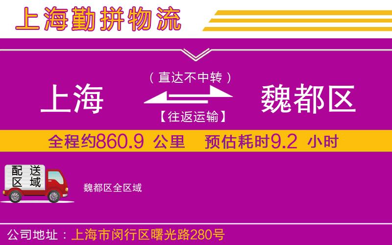上海到魏都區(qū)物流專線