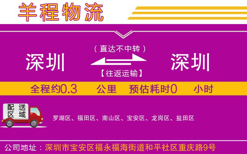 深圳到深圳物流專(zhuān)線