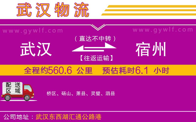 武漢到宿州物流公司