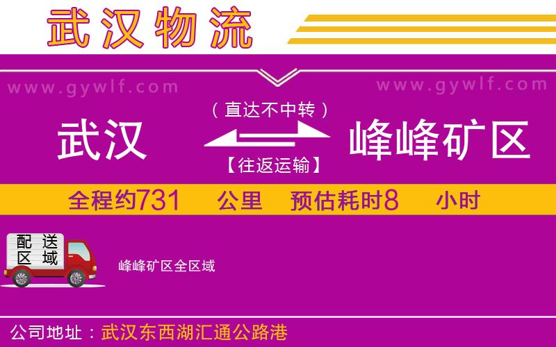 武漢到峰峰礦區(qū)物流公司