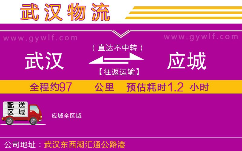 武漢到應(yīng)城物流公司