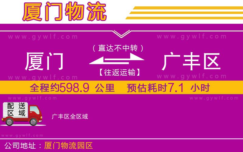 廈門到廣豐區(qū)物流公司 廈門到廣豐區(qū)物流公司