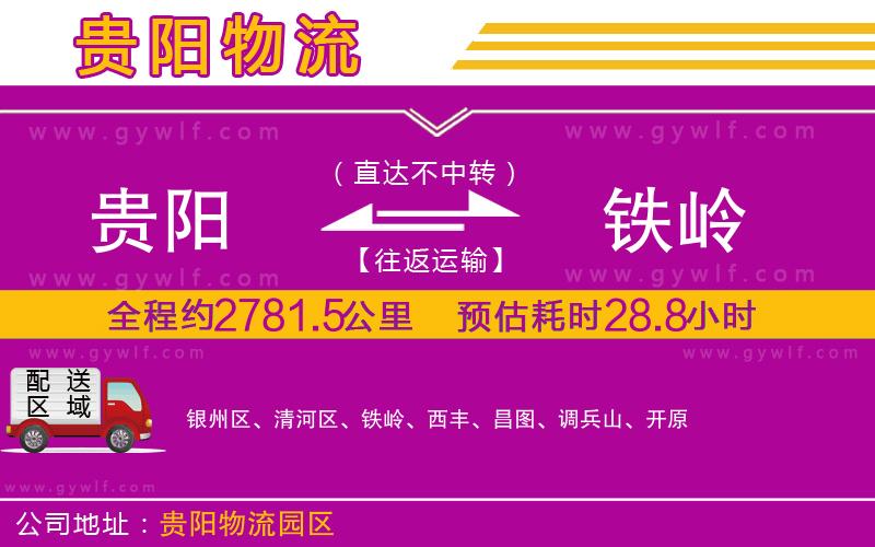 貴陽(yáng)到鐵嶺物流公司