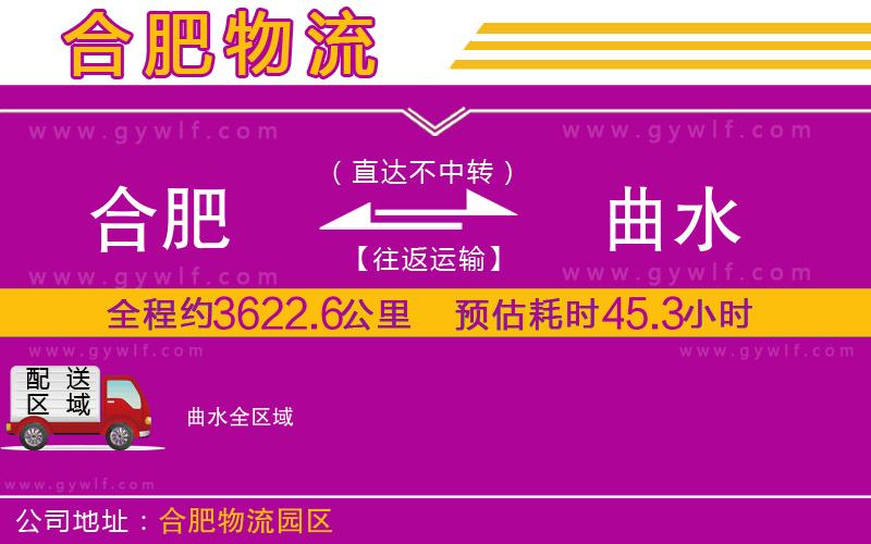 合肥到曲水物流公司