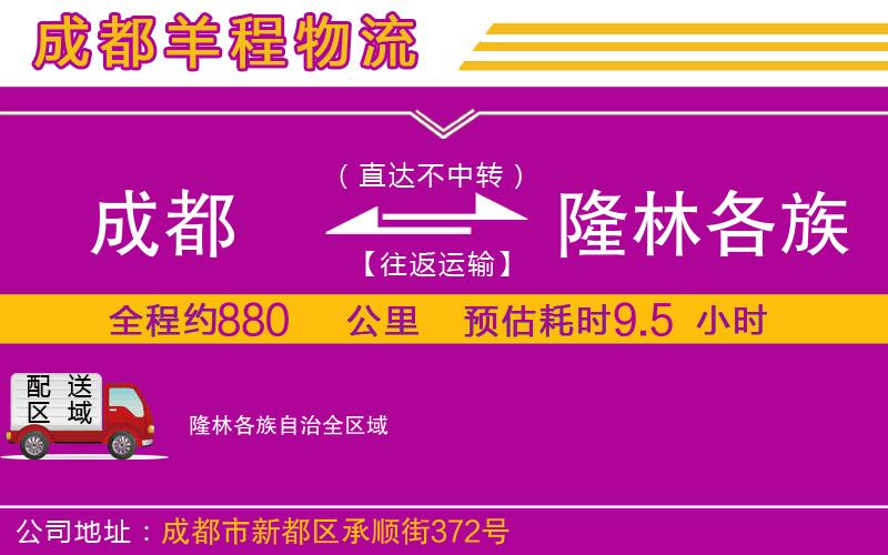 成都發(fā)隆林各族自治物流公司