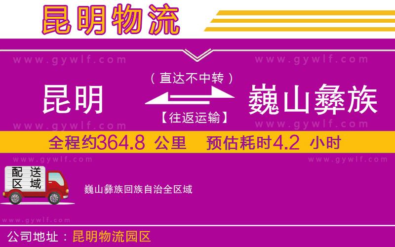 昆明到巍山彝族回族自治物流公司