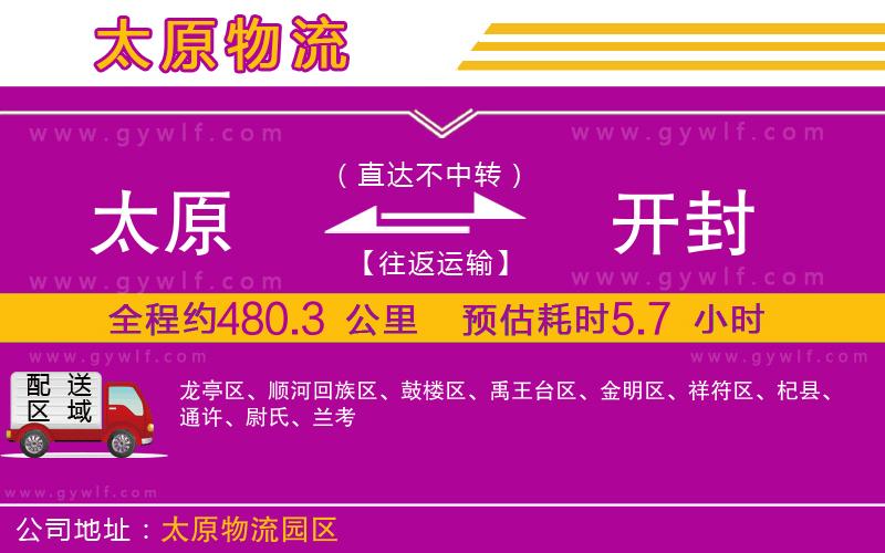 太原到開(kāi)封物流公司
