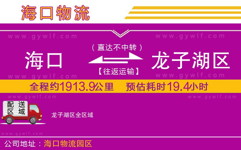 海口到龍子湖區(qū)物流公司