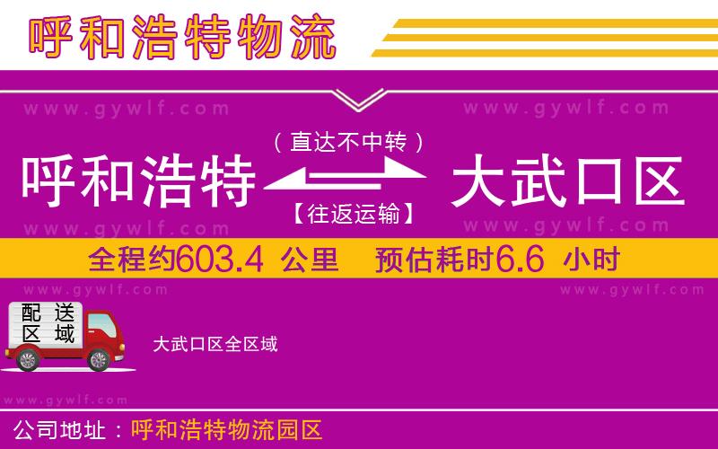 呼和浩特到大武口區(qū)物流公司