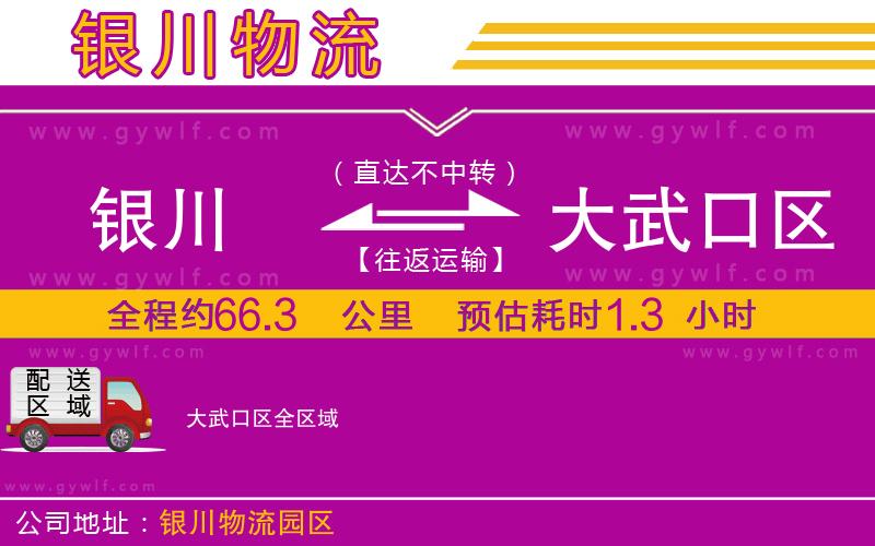 銀川到大武口區(qū)物流公司