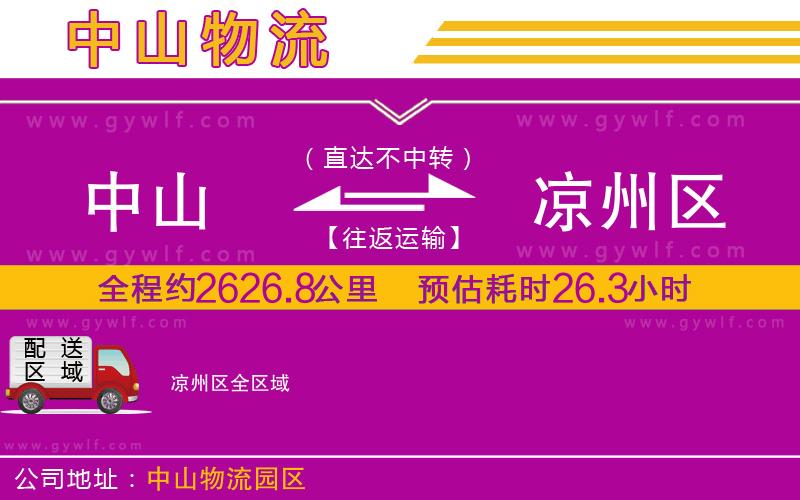 中山到?jīng)鲋輩^(qū)物流公司