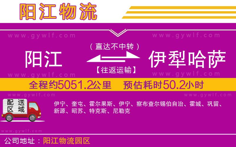 陽(yáng)江到伊犁哈薩克自治州物流公司